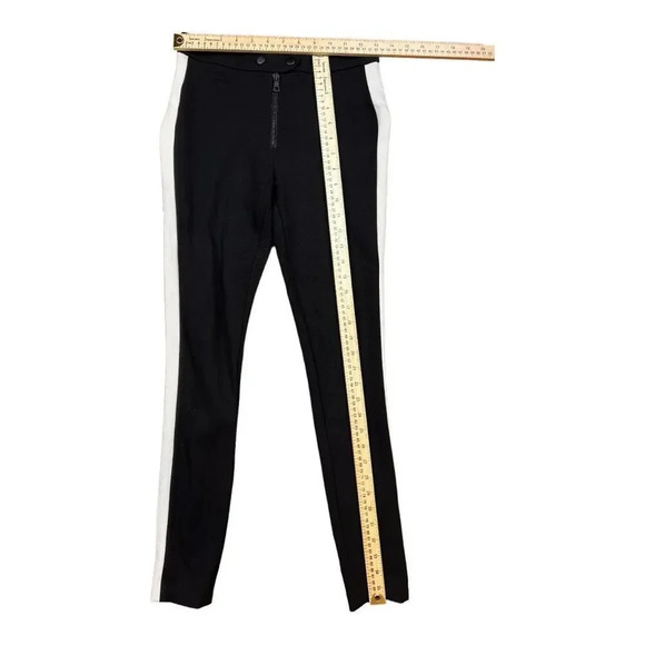 Alice + Olivia Daryl Riding Pant in Black & Natural - Picture 7 of 15